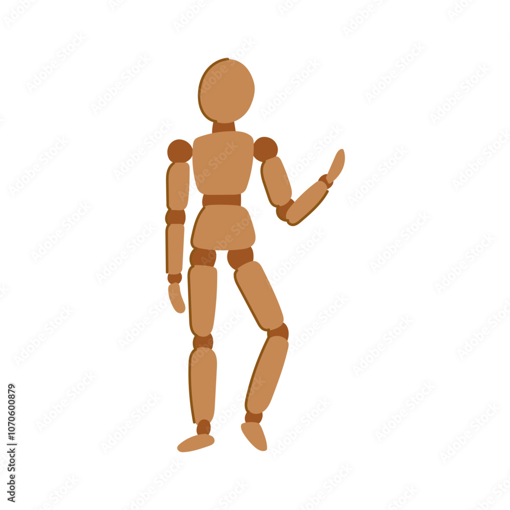 figure wood man model cartoon. creation artisan, en detail, unique realistic figure wood man model sign. isolated symbol vector illustration figure wood man model cartoon. creation artisan, en detail, unique realistic figure wood man model sign. isolated symbol vector illustration