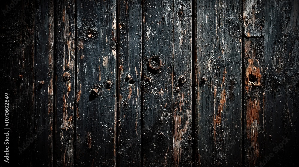 Weathered Wooden Planks with Textured Surface Weathered Wooden Planks with Textured Surface