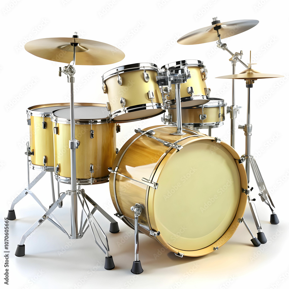 drums in white background drums in white background