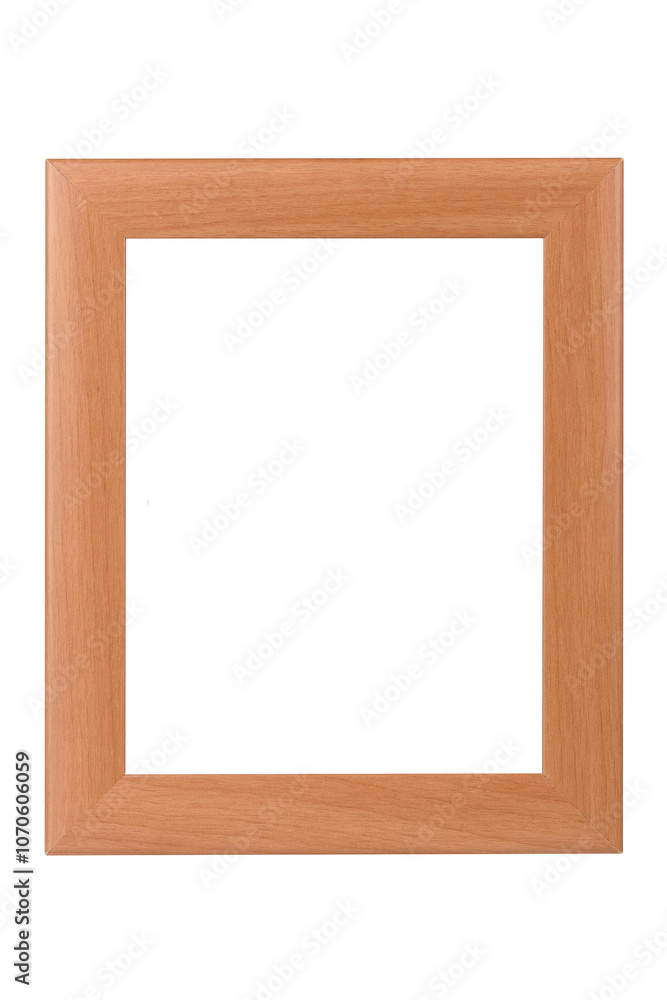 Wooden photo frame isolated on white background with space for text. Wooden photo frame isolated on white background with space for text.
