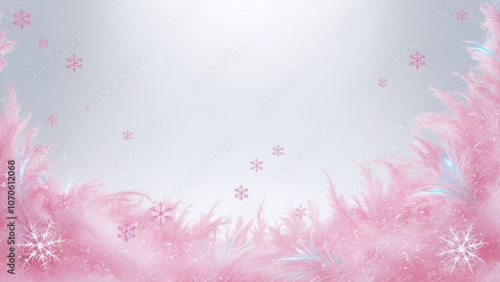 Pink and purple Christmas snowflake vector backgrounds for winter holiday cards and designs Pink and purple Christmas snowflake vector backgrounds for winter holiday cards and designs