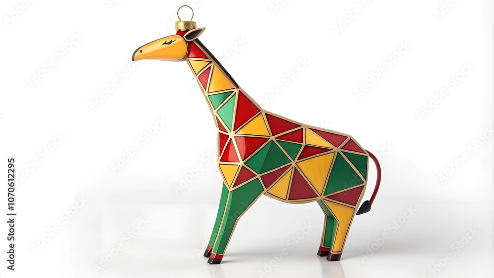 custom made wallpaper toronto digitalColorful Christmas Ornament Shaped Like Giraffe