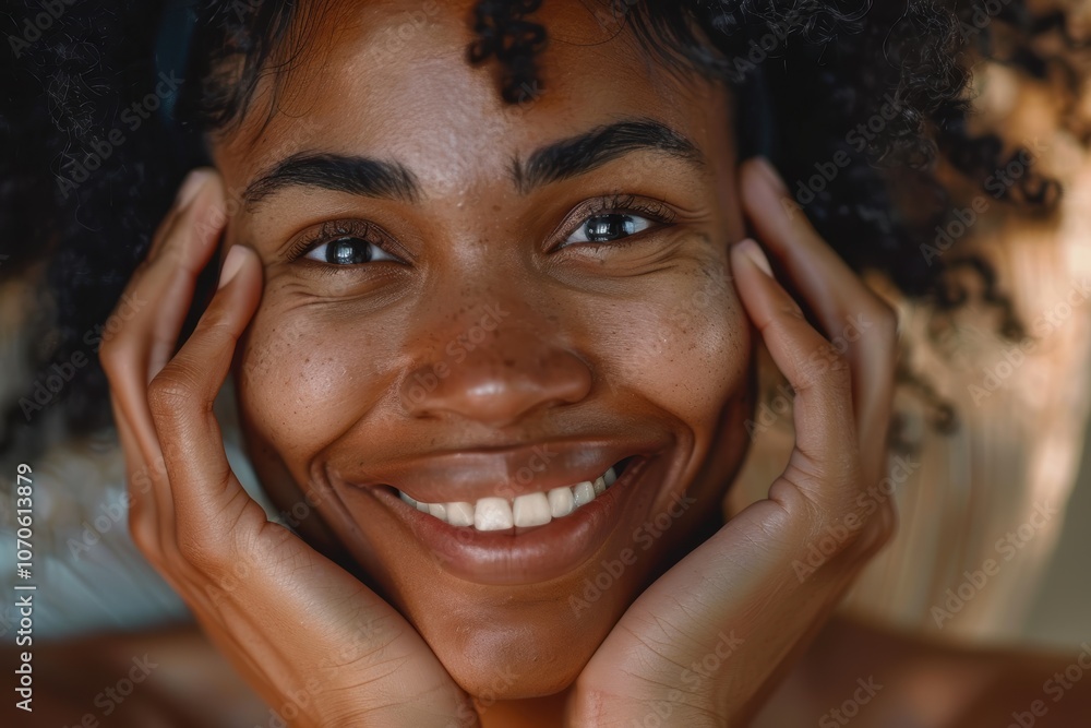 Portrait of a smiling woman expressing love with heart hands against a studio background, showcasing happiness and kindness through gesture Portrait of a smiling woman expressing love with heart hands against a studio background, showcasing happiness and kindness through gesture