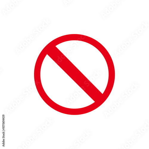 Blocked icon black and white vector sign