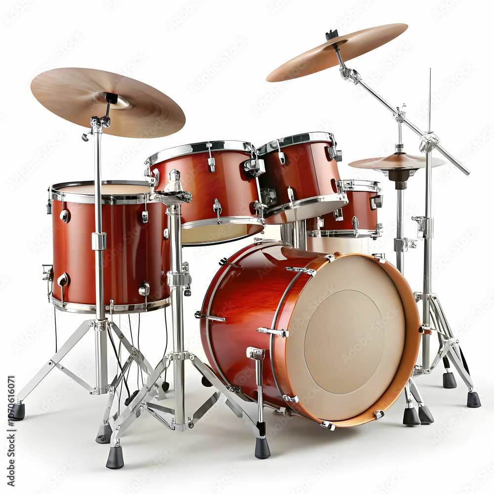 Obraz premium drums in white background