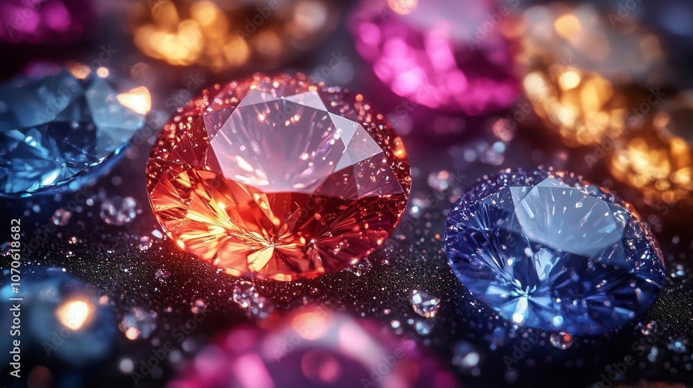 Stunning Collection of Colorful Shimmering Gems and Crystals Stunning Collection of Colorful Shimmering Gems and Crystals