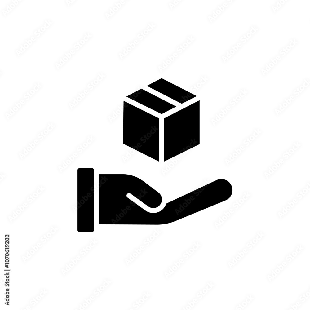 Delivery icon black and white vector sign Delivery icon black and white vector sign
