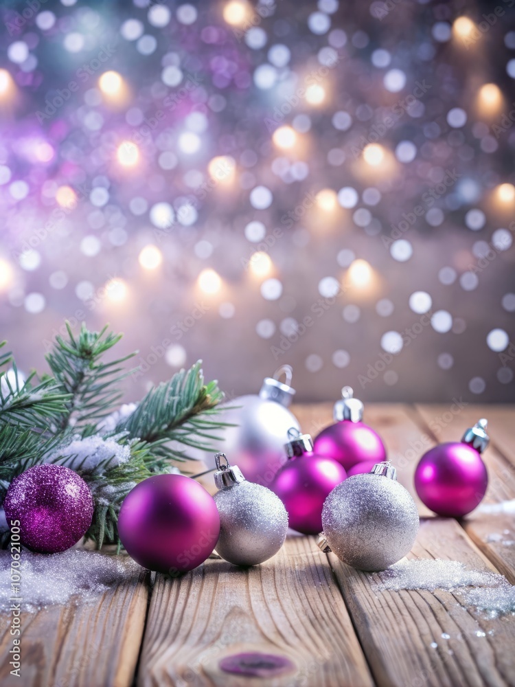 xmas background with christmas tree and decorations, fir branches and garland, New Year vintage decorations background with copy space xmas background with christmas tree and decorations, fir branches and garland, New Year vintage decorations background with copy space