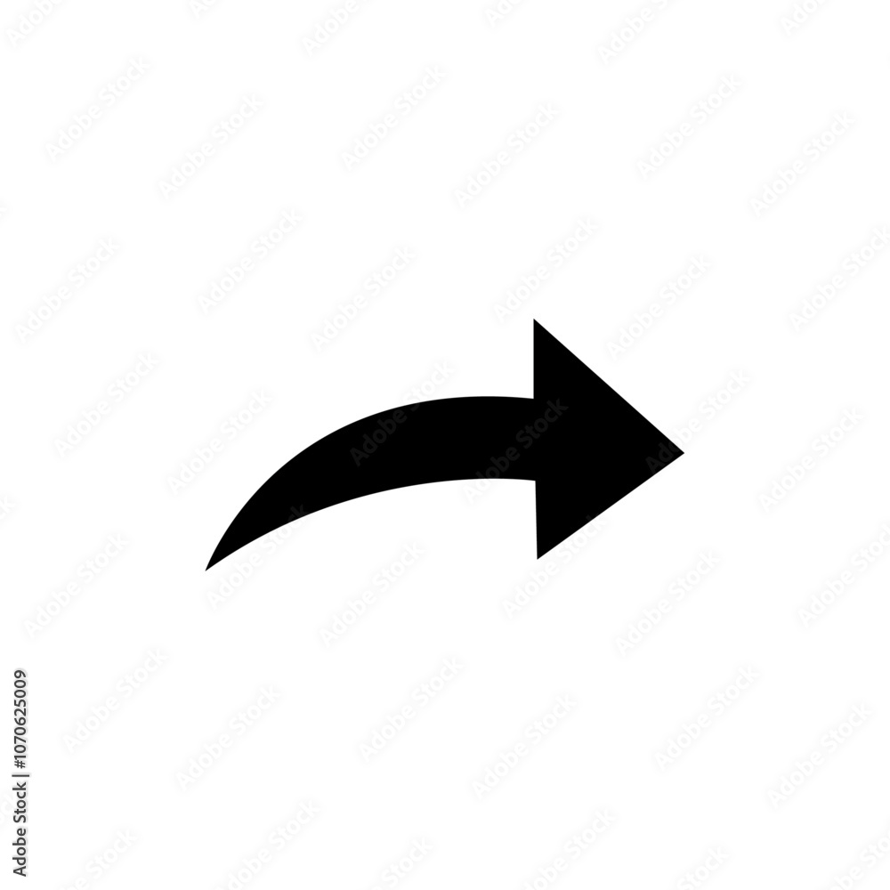 Forward icon black and white vector sign Forward icon black and white vector sign