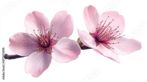 Cherry Blossom Pair with Soft Petals