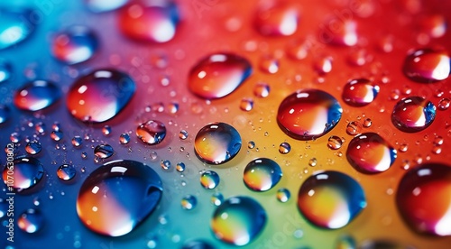 water drops on colored abstract background