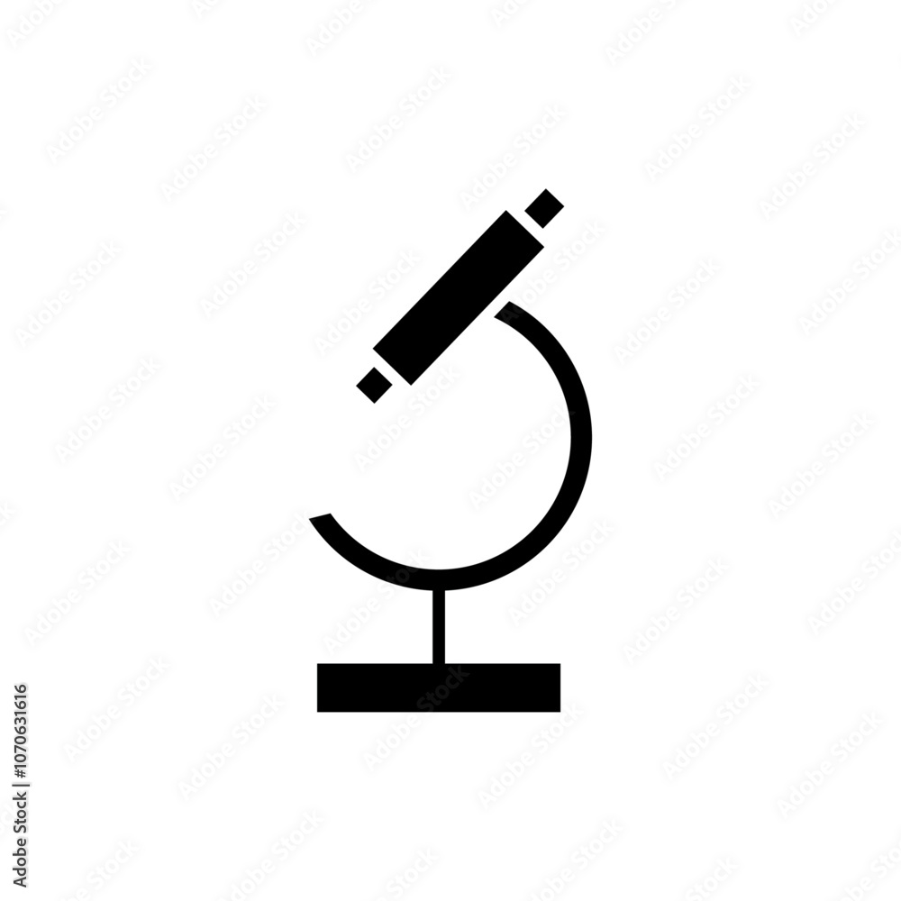 Microscope Icon black and white vector sign Microscope Icon black and white vector sign
