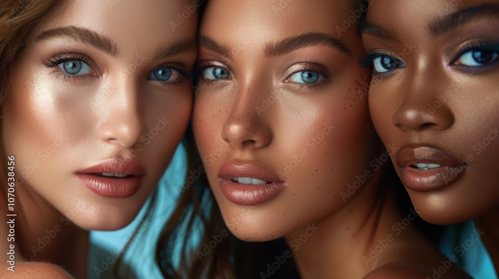 Beauty marketing featuring skincare, makeup, and a variety of women against a studio backdrop, highlighting luxury spa treatments and collaboration for skin health Beauty marketing featuring skincare, makeup, and a variety of women against a studio backdrop, highlighting luxury spa treatments and collaboration for skin health