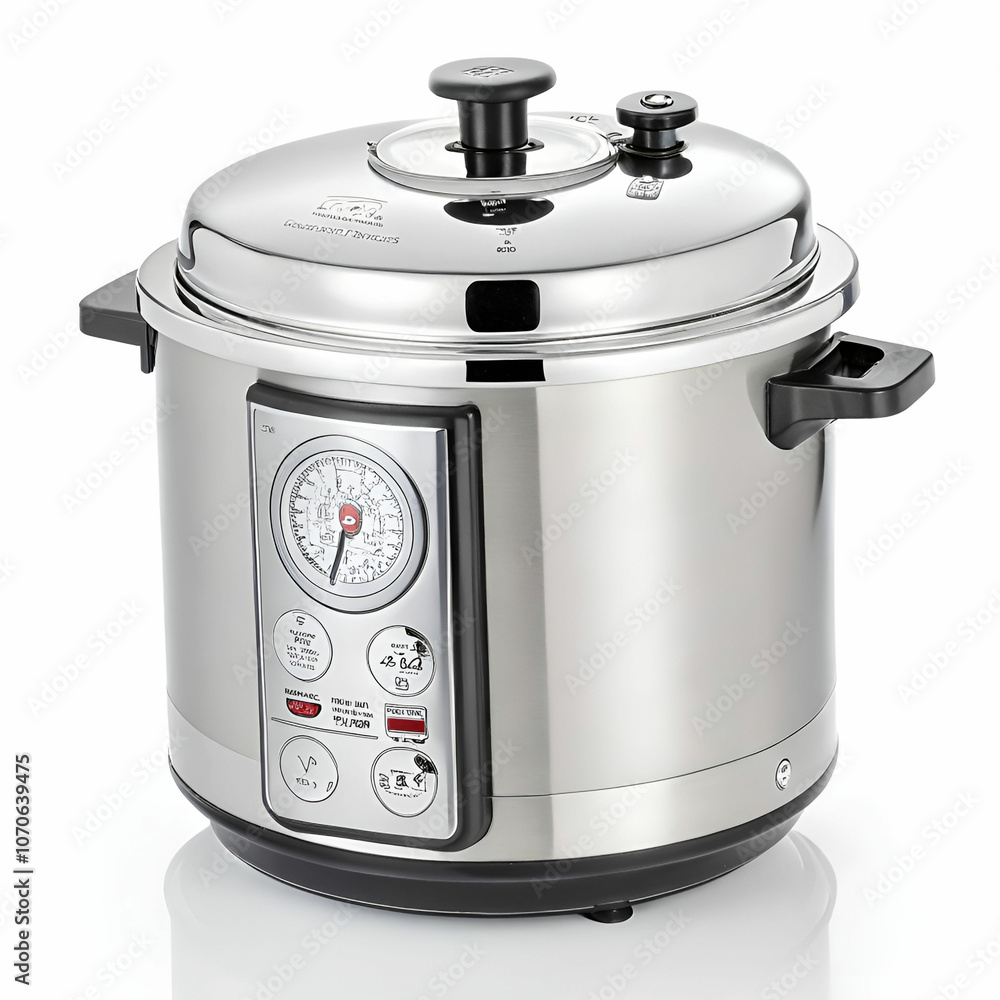 pressure cooker on white background pressure cooker on white background