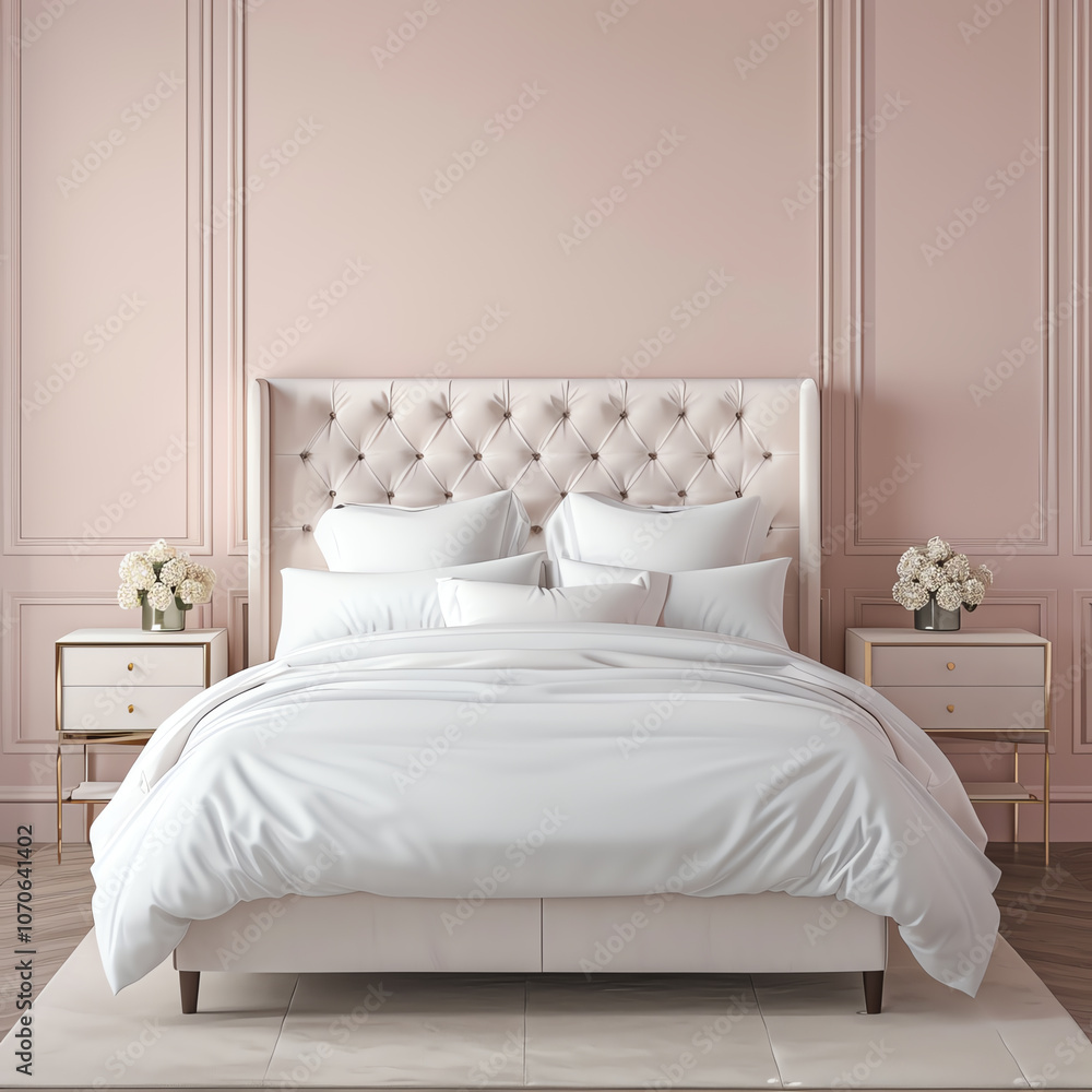A sumptuous bedroom with a king-sized bed A sumptuous bedroom with a king-sized bed
