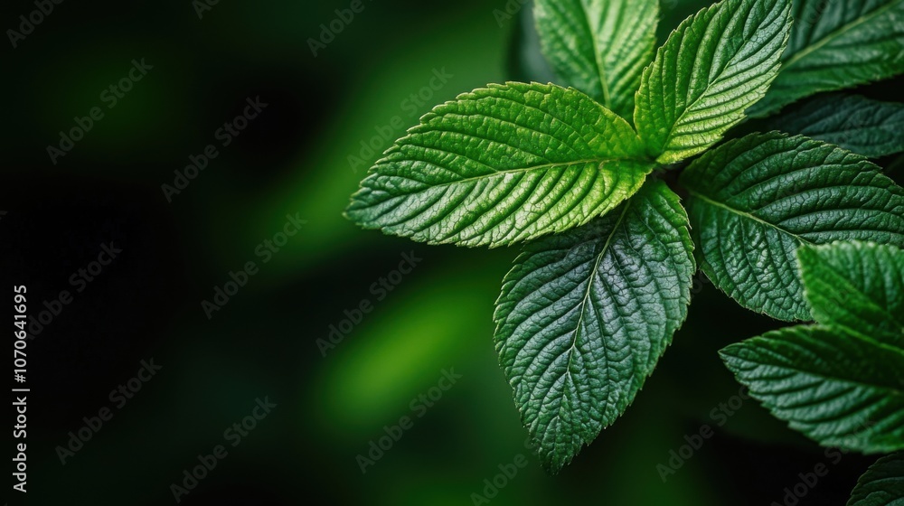 Macro Shot of Green Natural Leaves in Focus Macro Shot of Green Natural Leaves in Focus