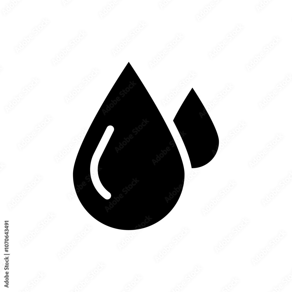 Waterproof icon black and white vector sign Waterproof icon black and white vector sign