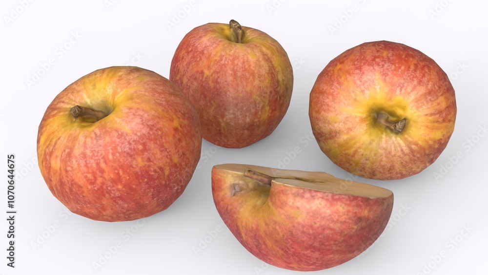 fresh apples with white background fresh apples with white background