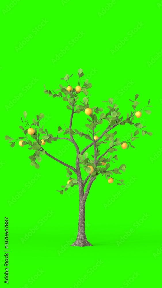lemon tree with green background lemon tree with green background