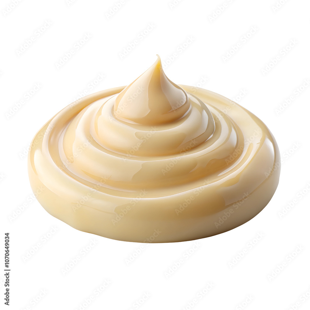 Creamy Sauce in Decorative Swirl Isolate on transparent background cutout, PNG file, Cutout file Creamy Sauce in Decorative Swirl Isolate on transparent background cutout, PNG file, Cutout file