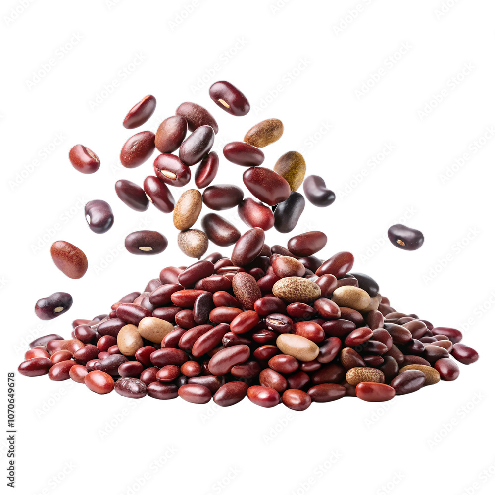 Assorted Beans Falling on a Pile Isolate on transparent background cutout, PNG file, Cutout file Assorted Beans Falling on a Pile Isolate on transparent background cutout, PNG file, Cutout file