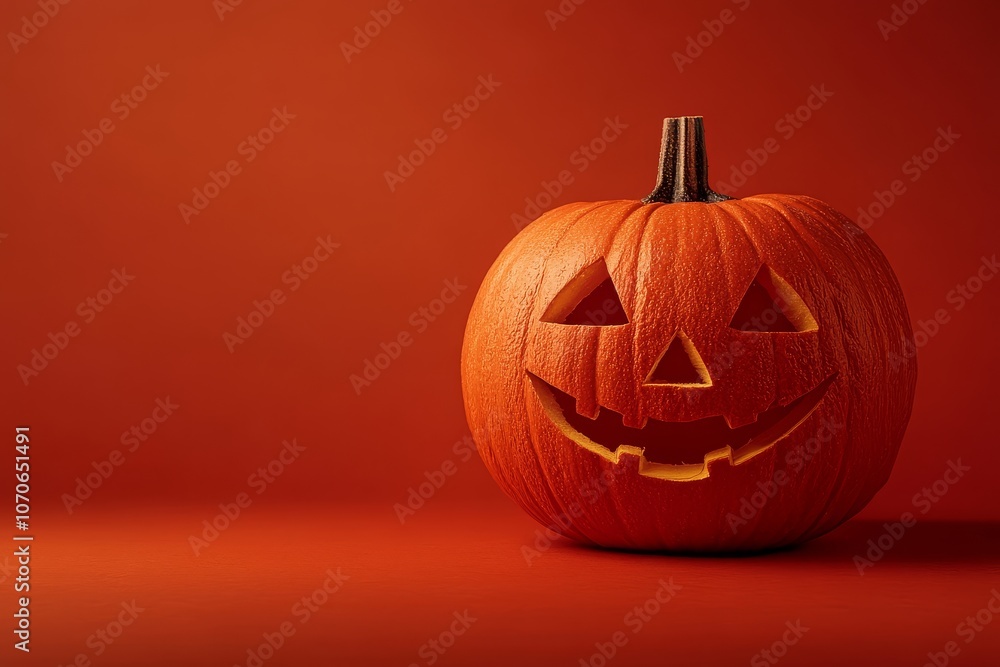 Minimalist Halloween product photography with a single object on a plain orange background, studio lighting, long shot, high resolution. Minimalist Halloween product photography with a single object on a plain orange background, studio lighting, long shot, high resolution.