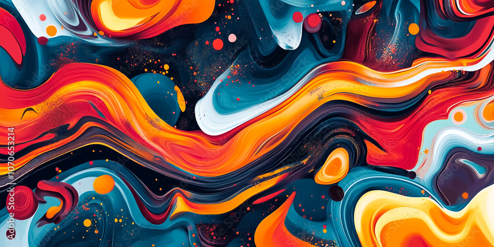 abstract colorful background with waves abstract colorful background with waves