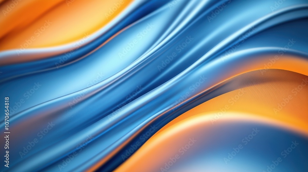 A vibrant abstract image featuring flowing waves in shades of blue and orange, creating a dynamic and serene atmosphere. A vibrant abstract image featuring flowing waves in shades of blue and orange, creating a dynamic and serene atmosphere.