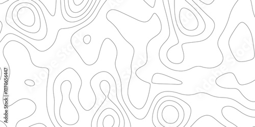 Abstract topographic contours 3d map background. topographic line texture background. Seamless pattern wave lines Topographic map. Geographic mountain relief. multi-layer cutout geometric patterns.