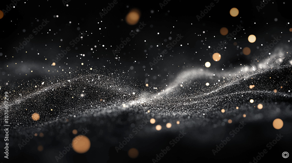 Black dust background texture. Abstract radial glowing gold glitter texture on a black background Flying dust particles on a grain texture metallic color. Black dust background texture. Abstract radial glowing gold glitter texture on a black background Flying dust particles on a grain texture metallic color.
