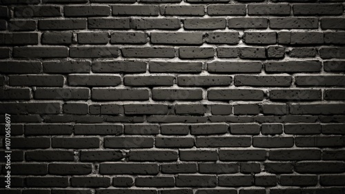 Moody dark brick Wall, textured, shadowy, gritty industrial vibe V1