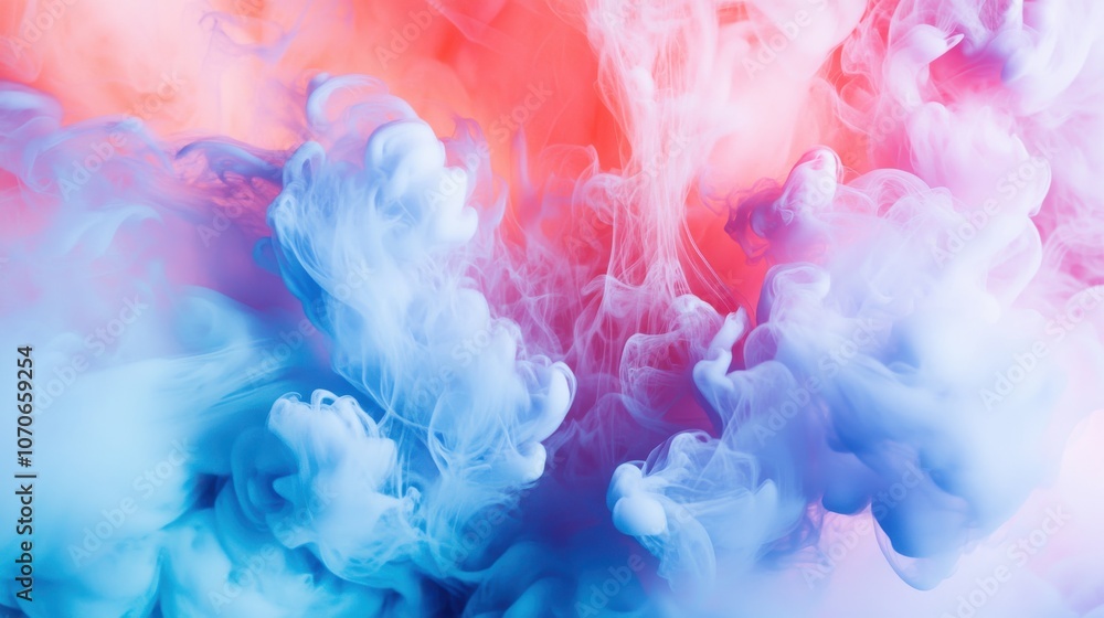 Colorful abstract smoke in vibrant pink and blue hues, creating a dreamy and ethereal atmosphere. Colorful abstract smoke in vibrant pink and blue hues, creating a dreamy and ethereal atmosphere.
