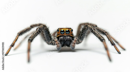 Wallpaper Mural Close-Up of a Jumping Spider: Exploring the Intricate Beauty of Arachnids Torontodigital.ca