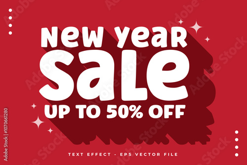 Wallpaper Mural New Year sale special discount banner template design with long shadow style effect Torontodigital.ca
