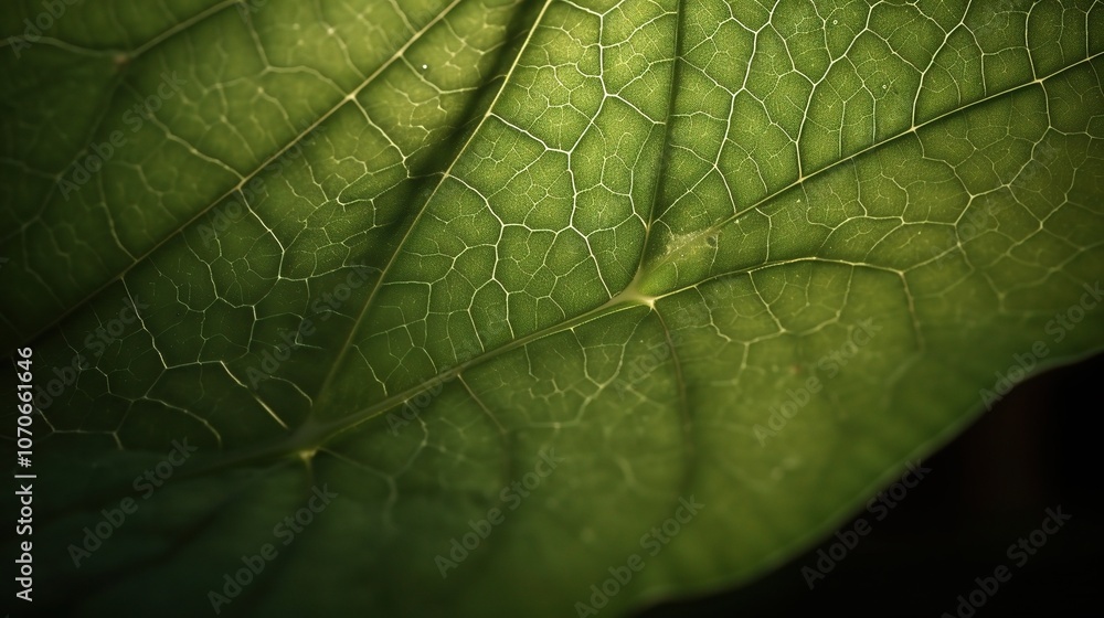 Detailed Leaf Texture in Natural Light Detailed Leaf Texture in Natural Light