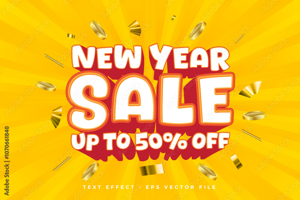 New year's vibrant offer banner vector. New year festive discount vector graphic element New year's vibrant offer banner vector. New year festive discount vector graphic element
