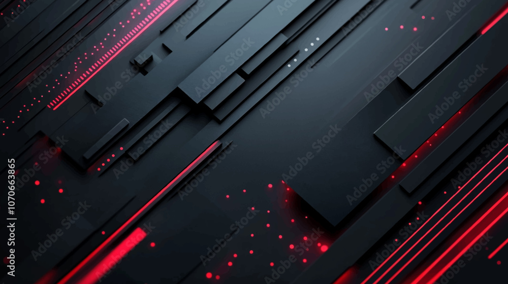Dark grey black abstract background with red glowing lines design for social media post, business, advertising event. Modern technology innovation concept vector illustration background. Dark grey black abstract background with red glowing lines design for social media post, business, advertising event. Modern technology innovation concept vector illustration background.