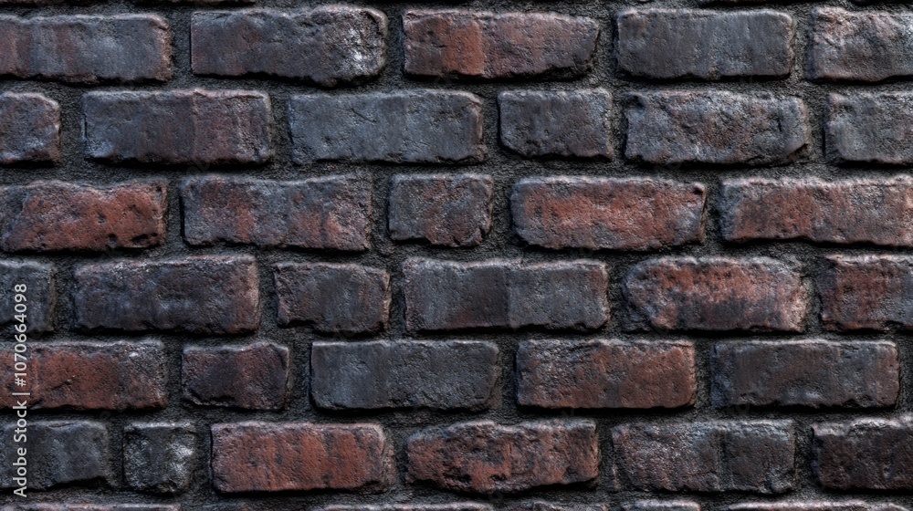 A brick wall with a brown and black color A brick wall with a brown and black color