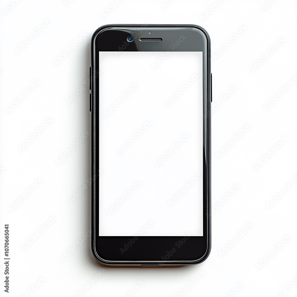 Smartphone blank screen on white background. Smartphone blank screen on white background.