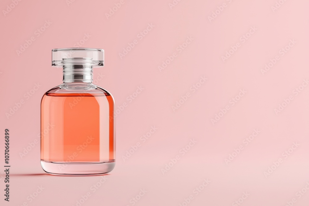 The innovative design of a sleek and minimal perfume bottle prototype mockup The innovative design of a sleek and minimal perfume bottle prototype mockup