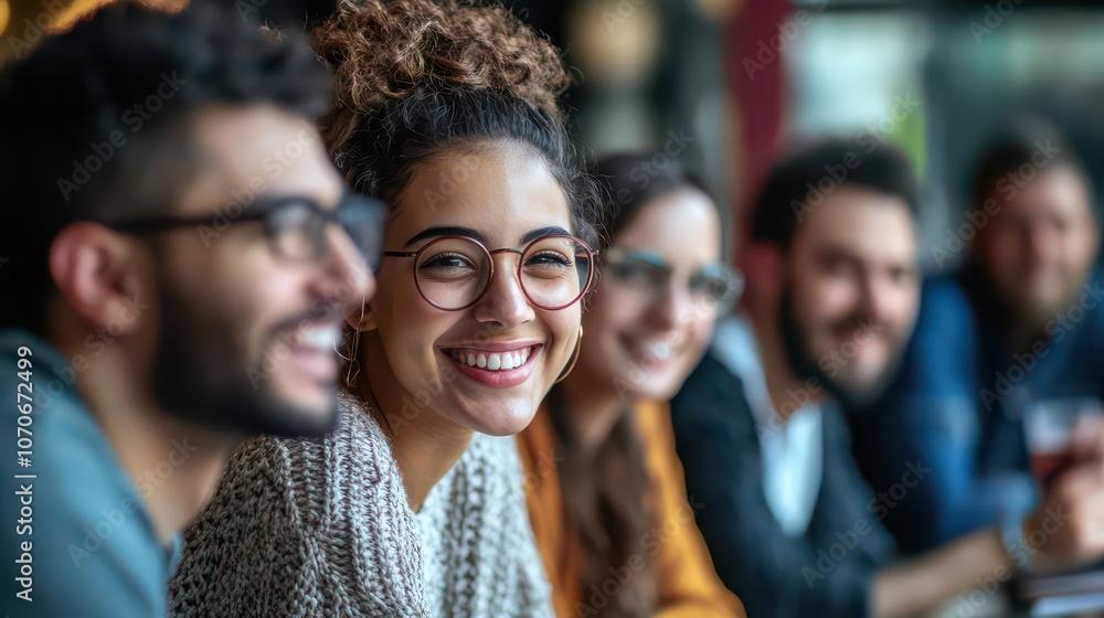 Smiling Friends Enjoying Time Together Smiling Friends Enjoying Time Together