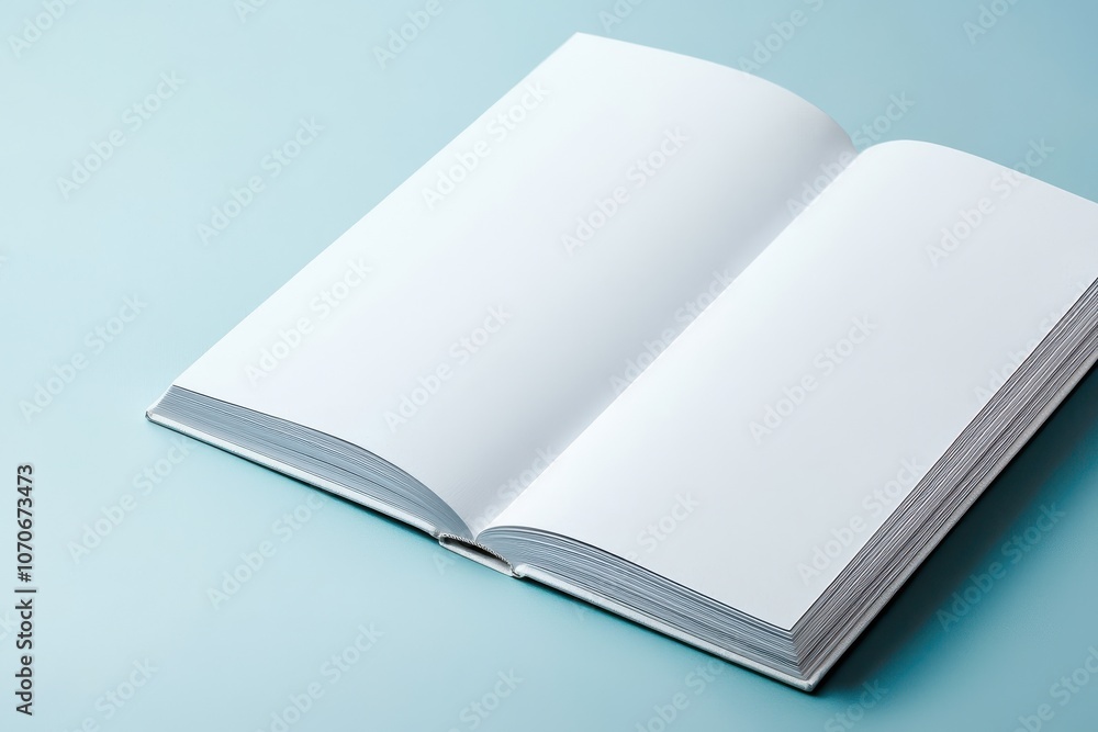 Showcase a single minimalist hardcover book mockup with a clean white cover for elegant presentation Showcase a single minimalist hardcover book mockup with a clean white cover for elegant presentation