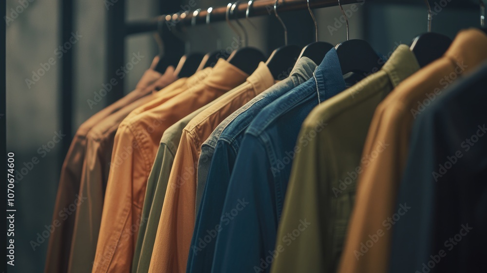 Men's Apparel Display at Fashion Store Men's Apparel Display at Fashion Store