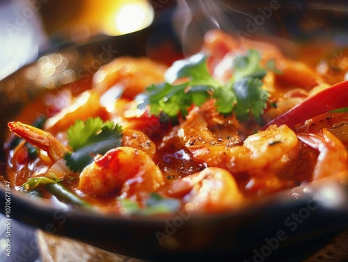 Shrimp Curry in Black Pot