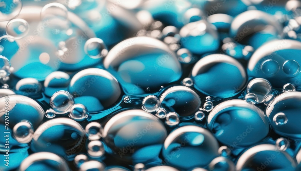 Transparent glass bubbles background. Water drops backdrop Transparent glass bubbles background. Water drops backdrop