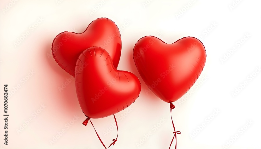 red heart balloons isolated on white background red heart balloons isolated on white background