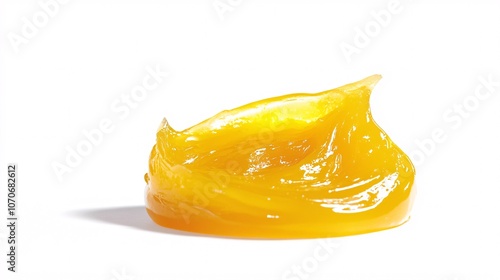 Abstract Close-Up of Golden Grease: Viscosity and Texture