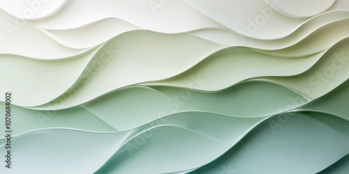 Organic wave pattern with gentle harmonious lighting ambiance