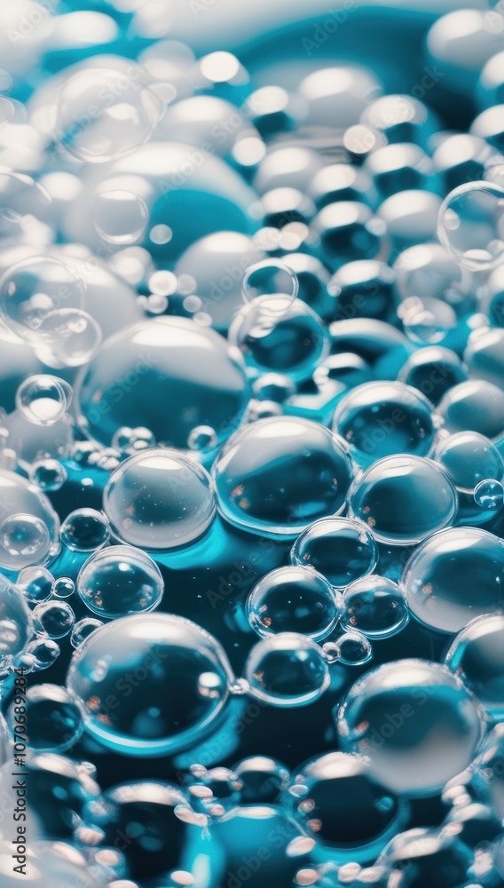 Transparent glass bubbles background. Water drops backdrop Transparent glass bubbles background. Water drops backdrop