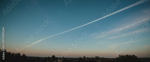 Chemtrail conspiracy theory. Long-lasting condensation trails left in sky by high-flying aircraft are actually chemtrails consisting of chemical or biological agents, sprayed for nefarious purposes.